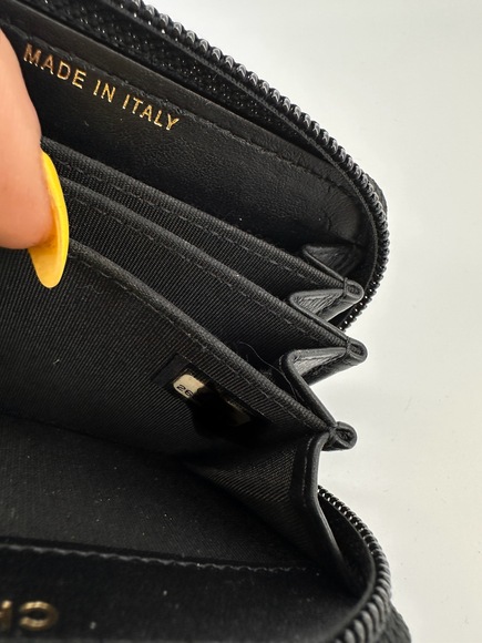 Chanel Caviar Quilted Boy Zip Around Coin Purse Wallet Black - Picture 4 of 4